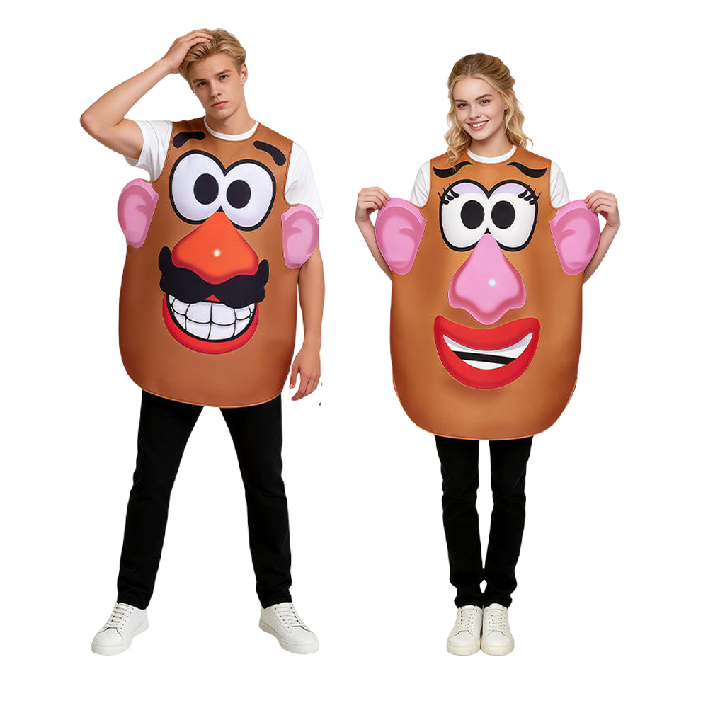Anime Cosplay Couple - Костюм Картофельной Головы Мистер и Миссис.