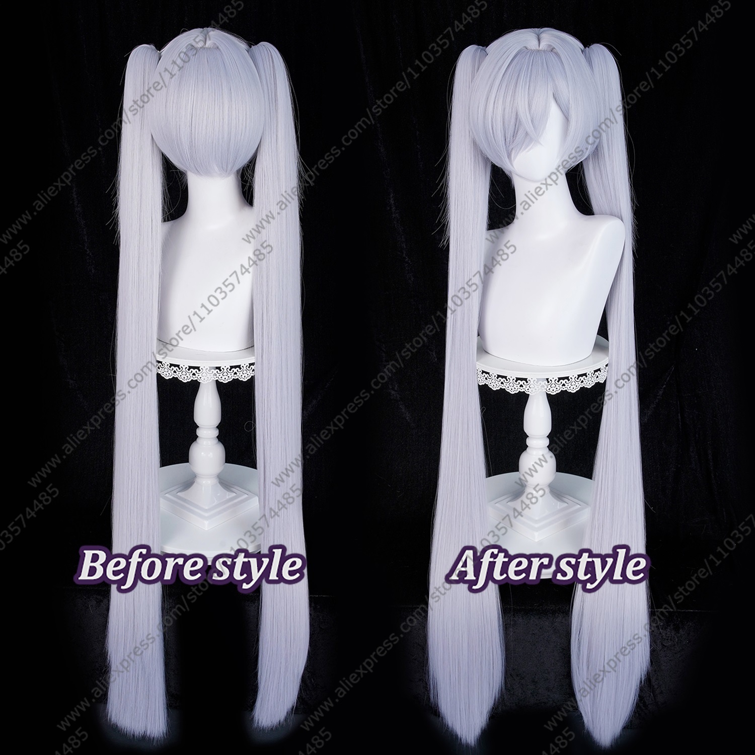 Парик для косплея в стиле аним – обзор и цена Anime Cosplay Blue Hair